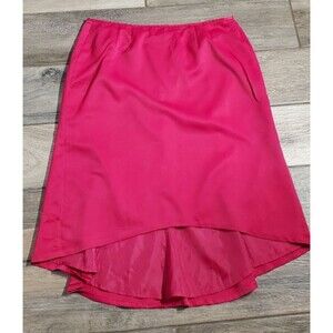UNBRANDED  ASYMMETRICAL SKIRT PINK POLYESTER NOT STRETCH SIZE 20W